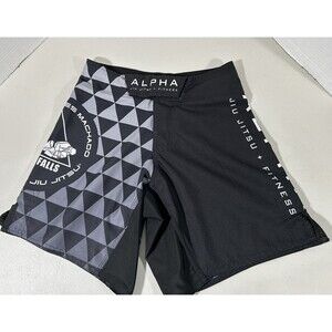 Jiu Jitsu No Gi MMA Shorts Youth Medium YM Black & Gray Sparring Grappling